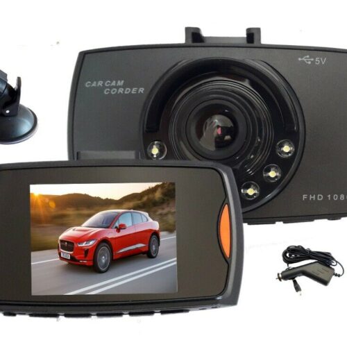 TELECAMERA PER AUTO HD DVR CAR VIDEO CAMERA VISIONE NOTTURNA LCD 2,4” 6 LED
