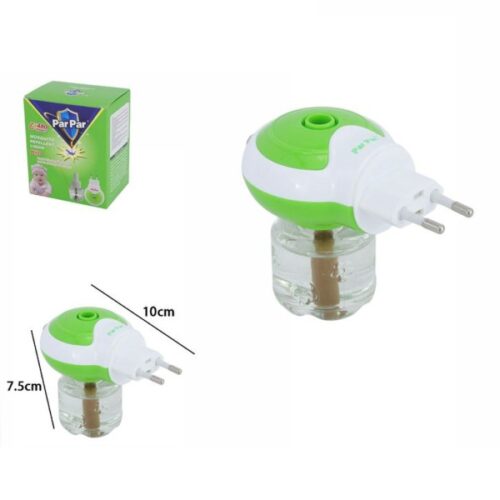 Diffusore Vaporizzatore Elettrico Set Con Liquido Anti Zanzare Repellente 7.5×10