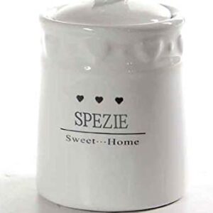 GICOS BARATTOLINO PORTA SPEZIE IN CERAMICA 12 CM SWEET HOME