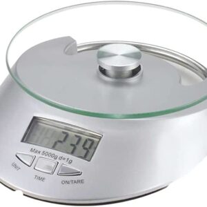 BILANCIA DA CUCINA DIGITALE 5KG RIPIANO IN VETRO