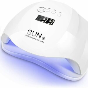 SUN LAMPADA UV LED 54W ESSICCATORE PER UNGHIE CON 4 IMPOSTAZIONI DEL TIMER E SENSOR