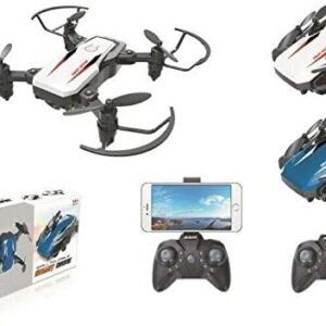 KOOME MINI DRONE PIEGHEVOLE CON VIDEOCAMERA E FOTOCAMERA ROTAZIONE A 360° SU 6 ASSI