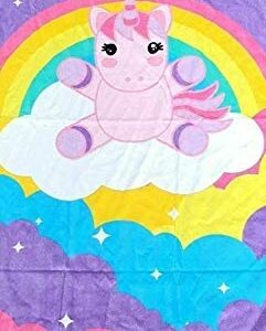 SWEET DREAMS ASCIUGAMANO UNICORNO IN POLIESTERE DIMENSIONI: 70X140 CM