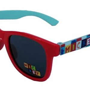 OCCHIALI DA SOLE PER BAMBINI CON LICENZA UV400 3+ ANNI DISNEY MICKEY MOUSE CORNICE ROSSA
