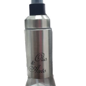 OLIERA BOTTIGLIA CON EROGATORE SPRAY OLIO CONDIMENTO VETRO 170ML SATINATO