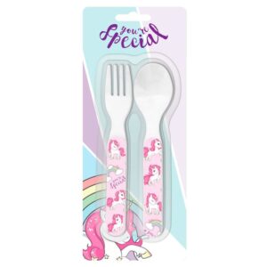 SET POSATE: FORCHETTA E CUCCHIAIO UNICORNO