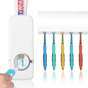 PORTA SPAZZOLINO E DISPENSER DENTIFRICIO DA MURO