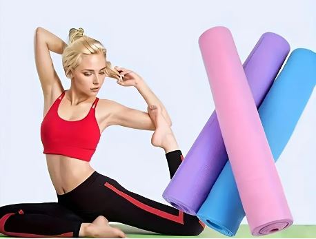 TAPPETINO FITNESS YOGA COLORI ASSORTITI 173x61 CM - immagine 3