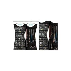 PORTA-GIOIELLI E COSMETICI A FORMA DI VESTITO (A DUE LATI) DA APPENDERE NELL'ARMADIO