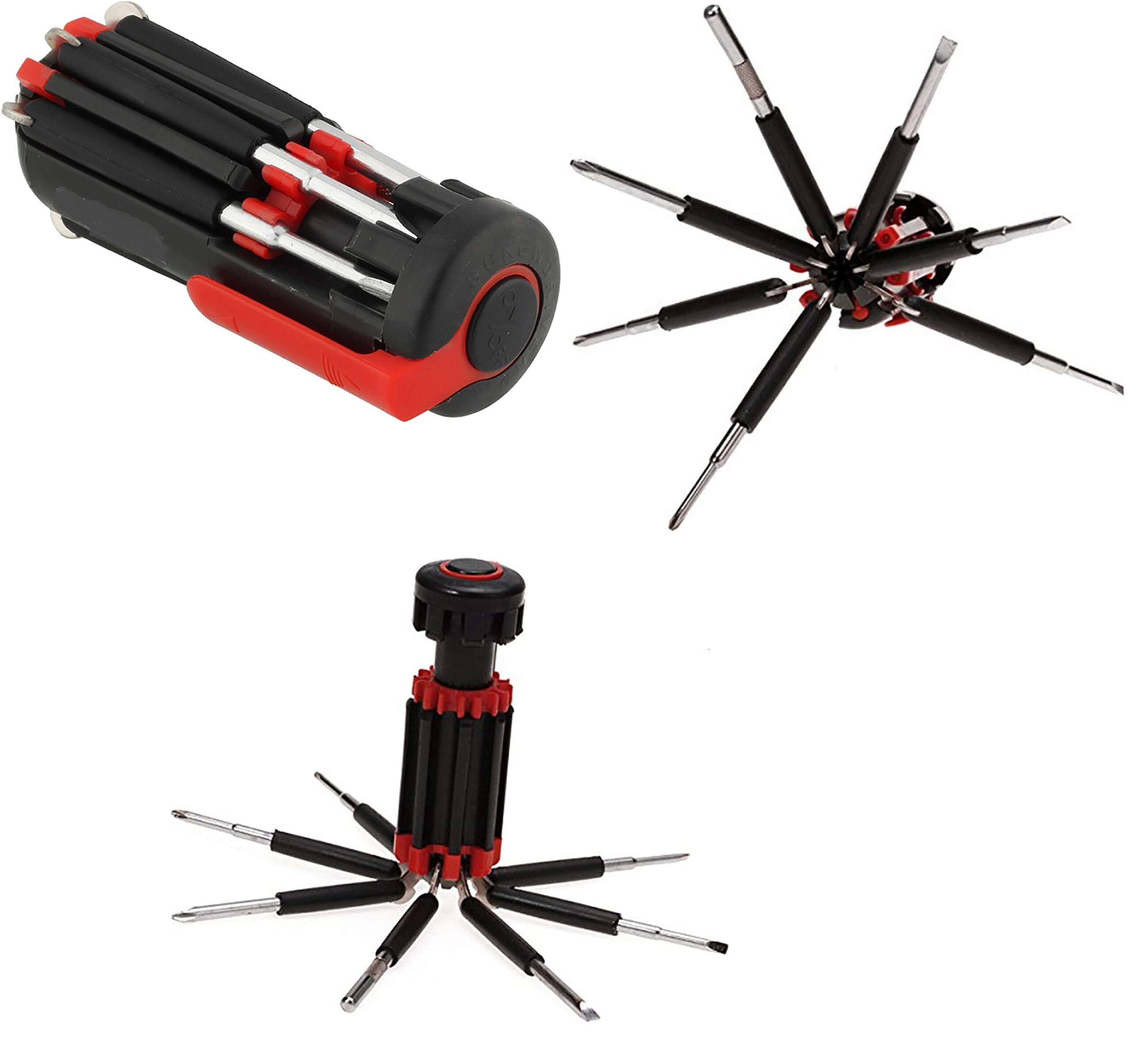 SET DI CACCIAVITI 8 IN 1 CON TORCIA A LED PER LAVORI FAI DA TE