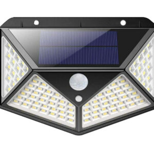 APPLIQUE DA ESTERNO CON PANNELLO SOLARE 100 LED SENSORE MOVIMENTO CREPUSCOLARE