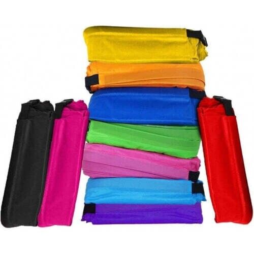 MATERASSINO GONFIABILE SACCO LETTINO VACANZE MARE SPIAGGIA LETTO AD ARIA RELAX - immagine 3