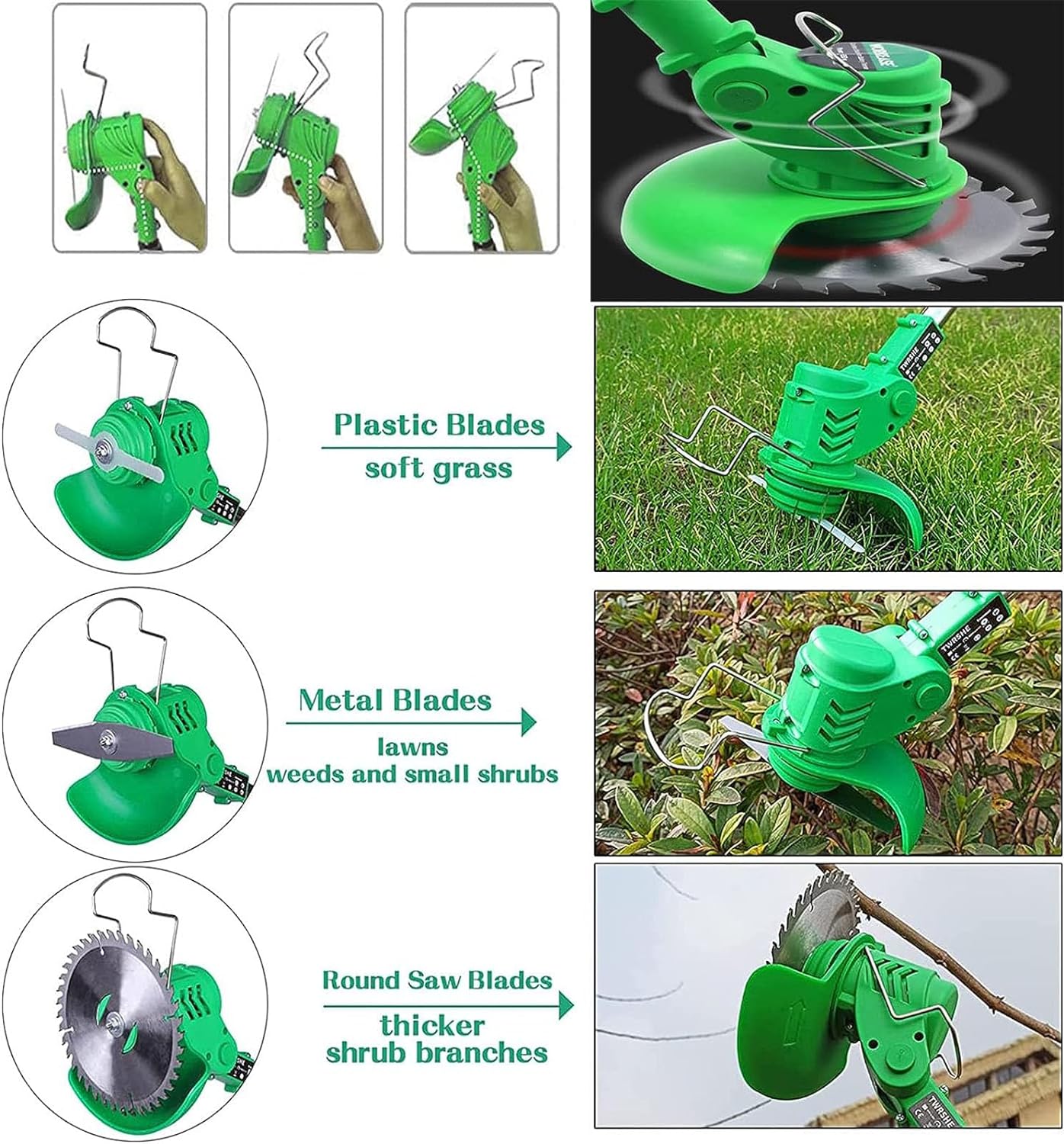 DECESPUGLIATORE TAGLIABORDI A BATTERIA - immagine 4