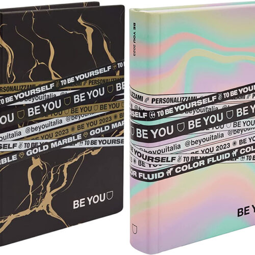 DIARIO BE YOU LUX, FORMATO 18,2X13,5CM, COLLEZIONE 22/23 COLORI ASSORTITI