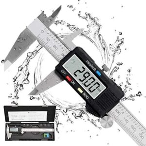 CALIBRO DIGITALE DI PRECISIONE MICROMETRO IN ACCIAIO INOX 150mm CON AMPIO DISPLAY LCD PER MISURAZIONE INTERNA ED ESTERNA PROFONDITA' E DI PASSO