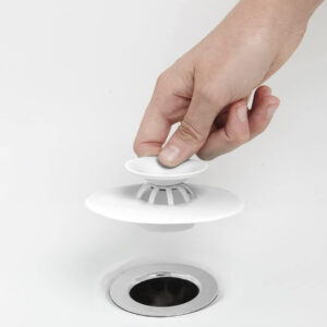 TAPPO DI SCARICO E FILTRO UNIVERSALE MULTIFUNZIONE IN SILICONE