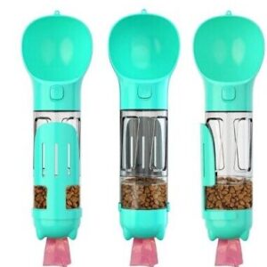 BORRACCIA MULTIFUNZIONE 4 IN 1 DISPENSER D'ACQUA,ALIMENTI E PER BUSTINA RACCOLTA