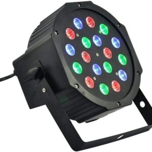 FARO RGB 18 LED LUCE STROBO DISCOTECA