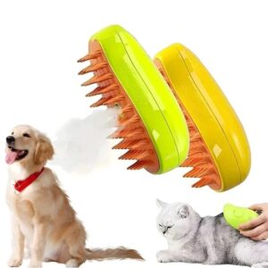 SPAZZOLA VAPORE ELETTRICA PER ANIMALI DOMESTICI PULIZIA IGIENE BENESSERE TOELETTATURA
