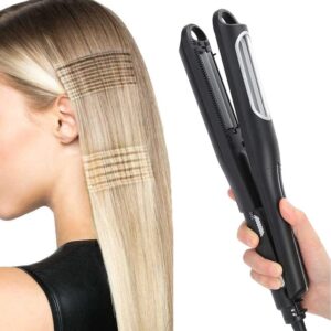 PIASTRA EFFETTO RICCIO FRISE' FERRO PROFESSIONALE CRIMP CERAMICA TORMALINA 210° MAX