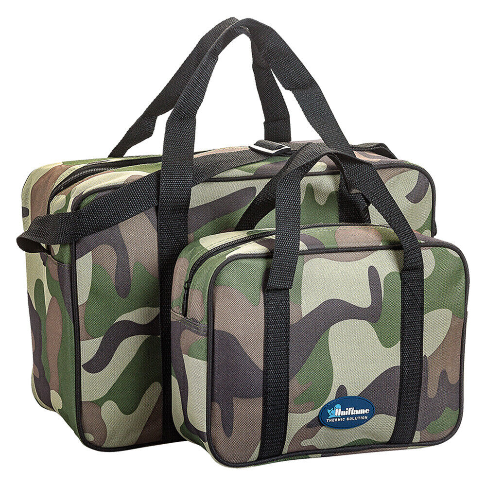 UNIFLAME SET BORSA 2 PZ CAMUFLAGE 24+7 LT