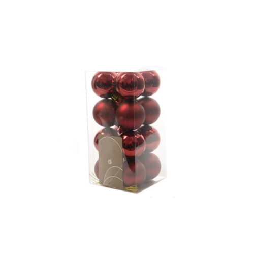 16 Palline Decorative Per Addobbi Albero Di Natale Glitterate E Lucide Colore