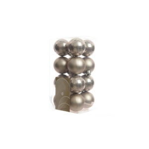16 Palline Decorative Per Addobbi Albero Di Natale Glitterate E Lucide Colore