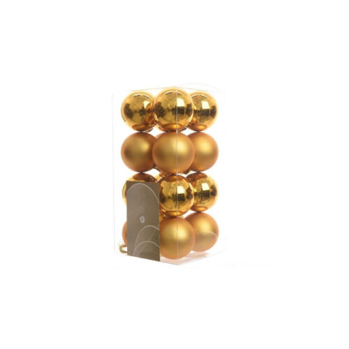 16 Palline Decorative Per Addobbi Albero Di Natale Glitterate E Lucide Colore
