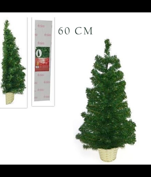 Albero Di Natale A Muro Angolare A Parete 60 Cm Ecologico 80 Punte Artificiali