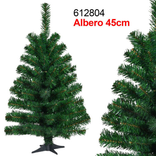 Albero Di Natale Super Folto Artificiale Verde 45 Cm Realistico Addobbi Casa