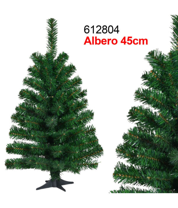 Albero Di Natale Super Folto Artificiale Verde 45 Cm Realistico Addobbi Casa