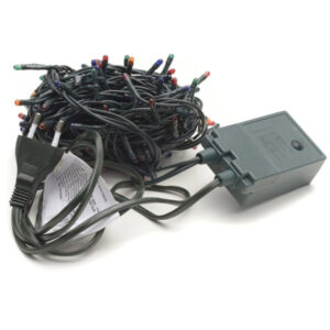 Catena Luci A Led Natalia 100 Led Lucciole Multicolor Con Controller 8 Funzioni