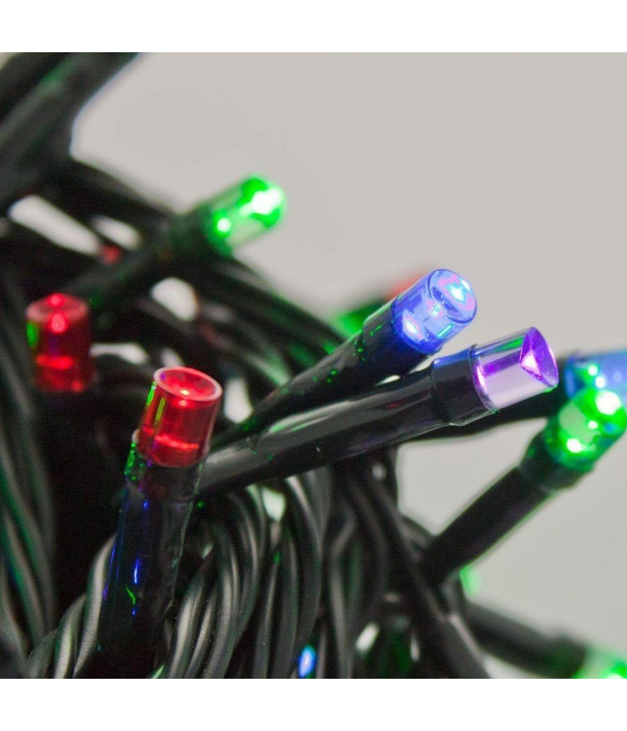 Catena Luminosa 500 Luci Led Lucciole Multicolor Controller 8 Funzioni Esterno - immagine 3
