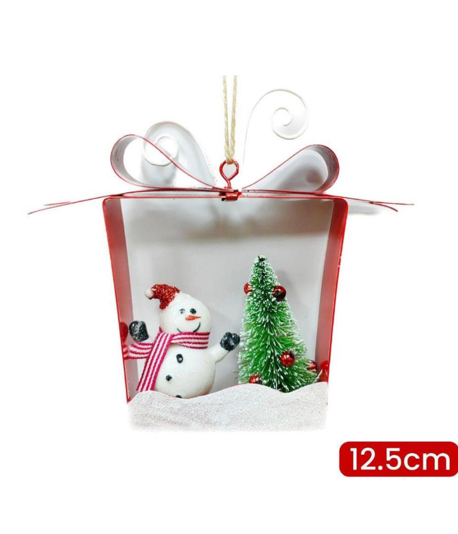 Decorazione Natalizia Albero Di Natale Appendino Pupazzo Di Neve Dim. 12.5cm - immagine 2