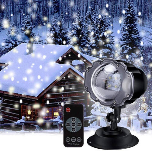 Luci Proiettore Luce Natale Laser Light Led Addobbi Natalizi Fiocco Di Neve