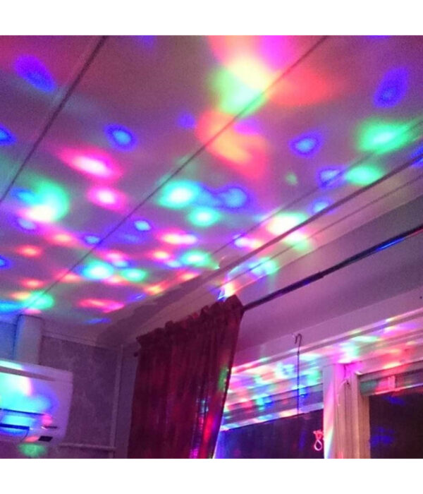 Proiettore Laser Natale Luce Lampadina Led Rotante Rgb Effetti Discoteca Feste - immagine 2