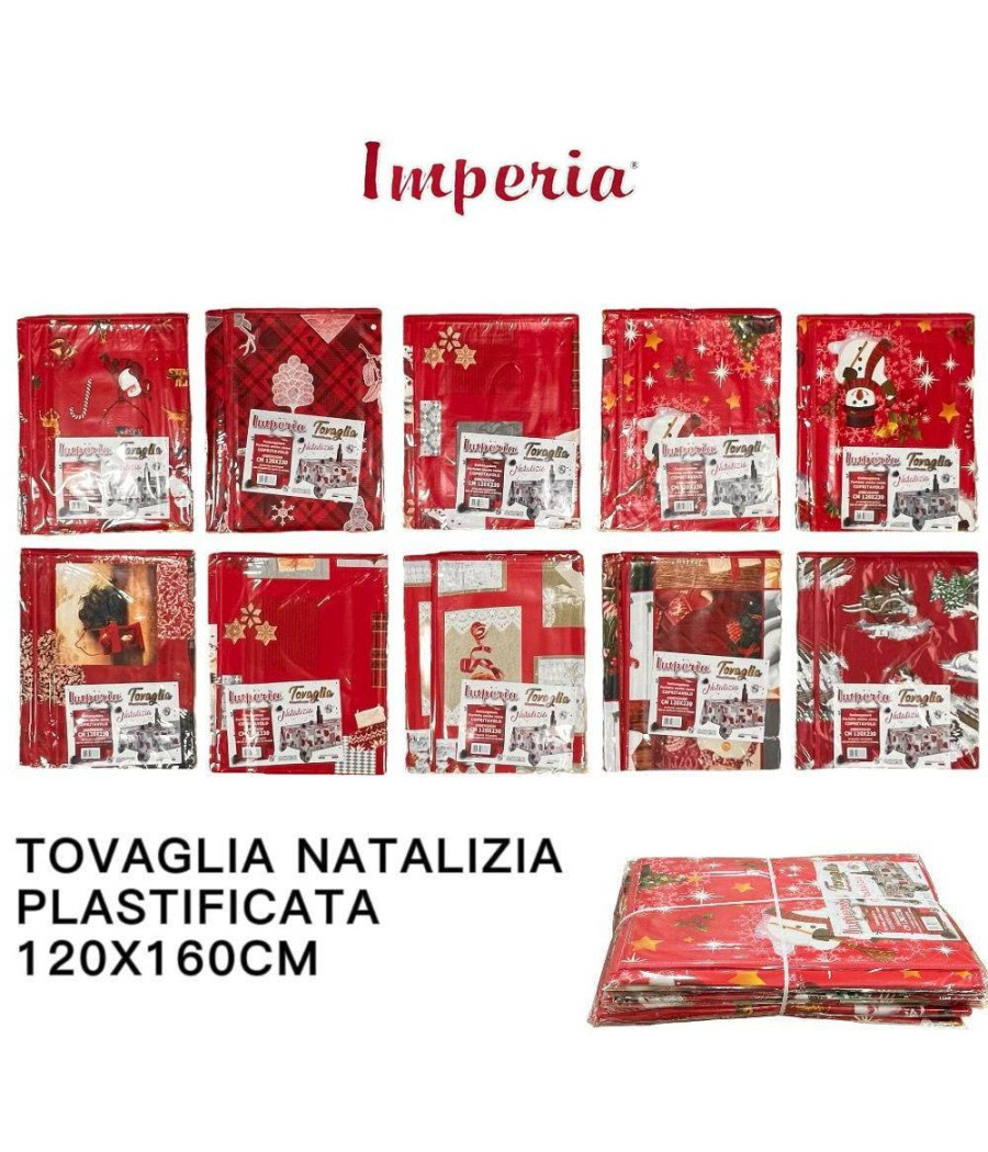 Tovaglia Copritavolo Natale Plastificata Antimacchia Varie Fantasie Mis. 120*160 - immagine 3