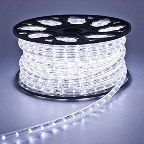 Tubo Luminoso 1200 Led 50 Mt Bianco Freddo Uso Esterno Controller 8 Giochi Luce