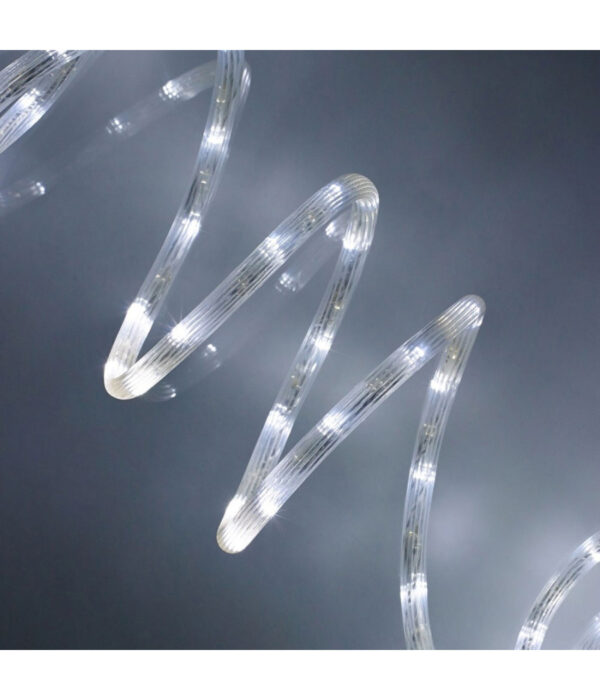 Tubo Luminoso 216 Led Bianco Freddo 10 Mt 3vie Uso Interno/esterno + Controller - immagine 2