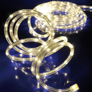 Tubo Luminoso A Led Per Esterno Bianco Caldo 10 Metri Con Controller Giochi Luce
