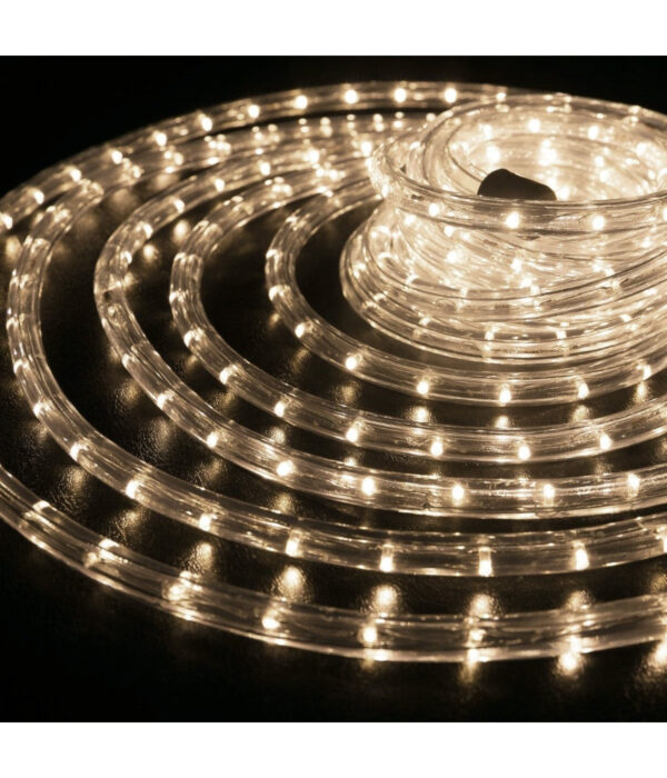Tubo Luminoso A Led Per Esterno Bianco Caldo 10 Metri Con Controller Giochi Luce - immagine 2