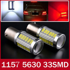 2 Lampadine Luce Posizione Luci Posteriori Stop Bay15d 33 Led Smd 12 - 24 Volt