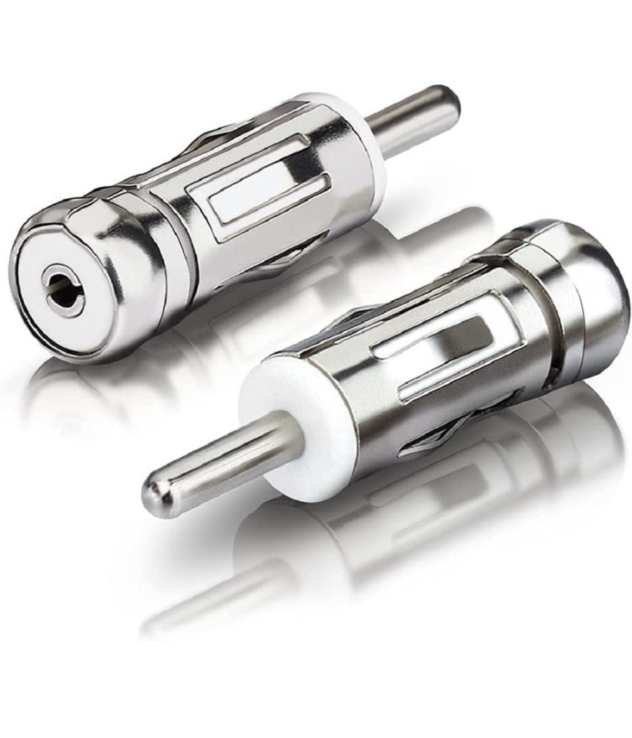 2pz Adattatore Antenna Autoradio Auto Universal Connettore Presa Iso A Spina Din