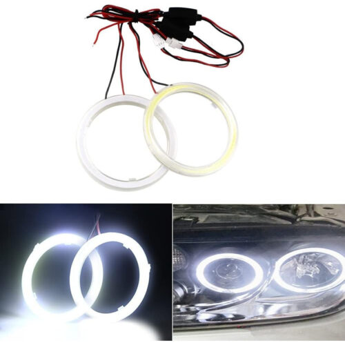 2pz Luci Led Per Auto Fari Lampadine 60mm Occhio D’angelo 12 Volt Maxtech Eye-01
