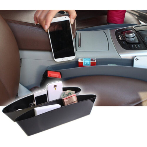 2x Contenitore Organizer Portaoggetti Laterale Per Sedili Svuota Tasche Da Auto