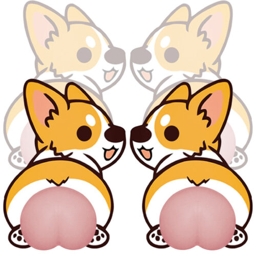 4 Paracolpi In Silicone Stickers Adesivi Per Auto Specchietti A Forma Di Culo