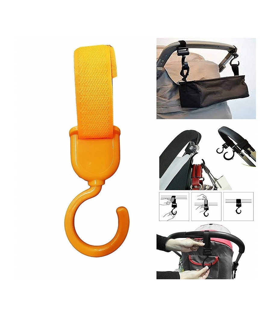 4pz Ganci 2.0kg Plastica Multifunzione Appendi Tutto Chiusura Passeggino
