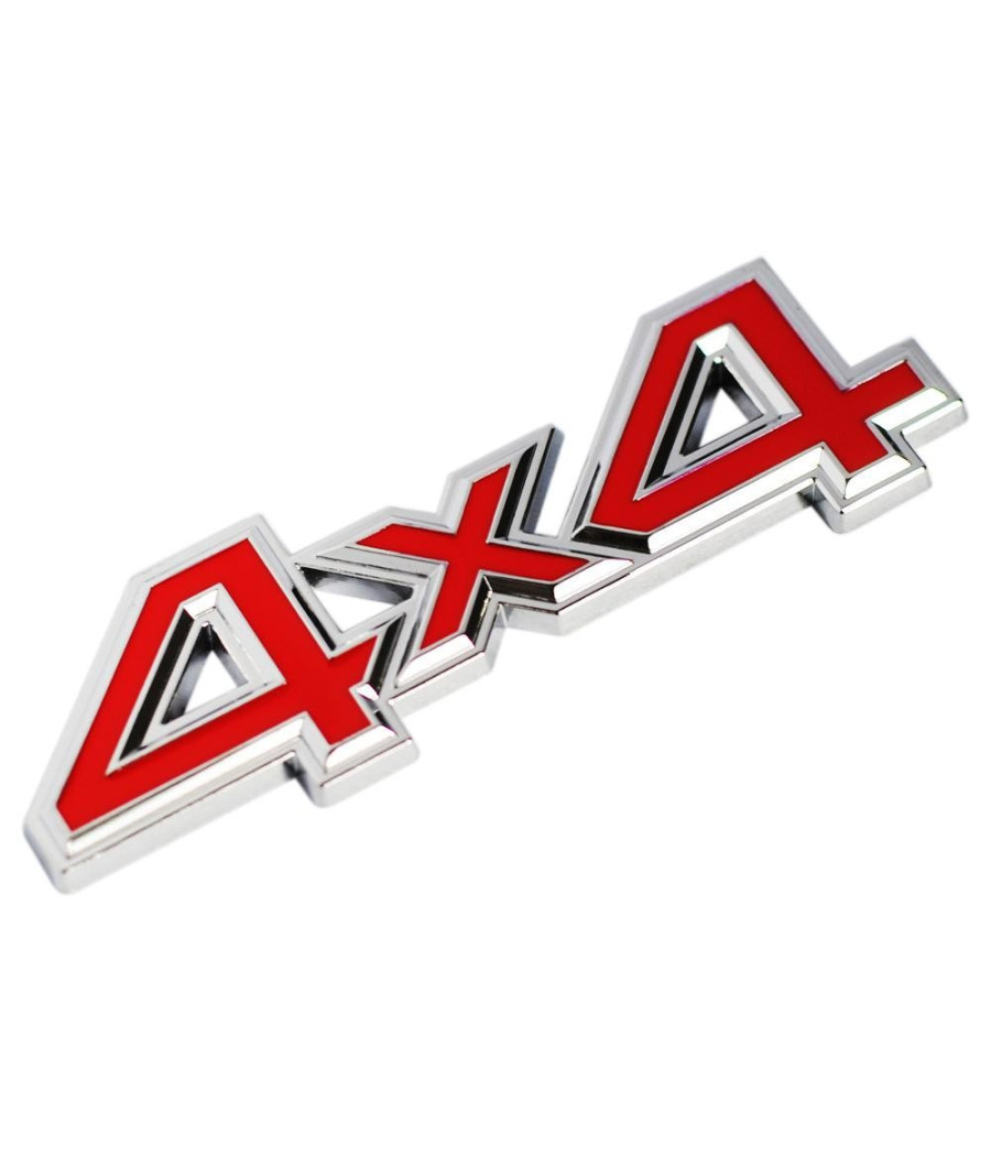 Adesivo Decorazione 3d In Metallo Cromato Per Auto Figura Stemma 4x4 Sticker