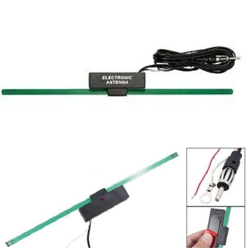 Antenna Interna Adesiva Elettronica 605 Amplificata Universale Per Auto Fm 12v