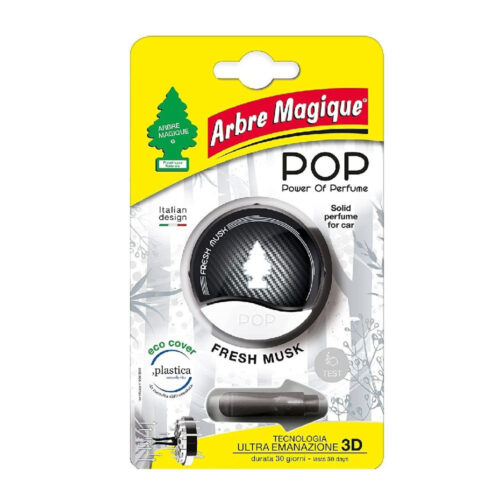 Arbre Magique Pop Deodorante Per Auto Profumazione Fresh Musk Muschio Fresco
